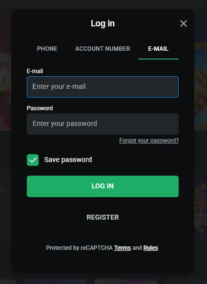 Leon casino inloggningsfönster för sÀker kontotillgÄng